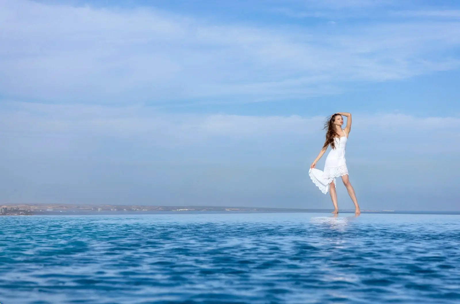 Infinity pool overlooking the sea